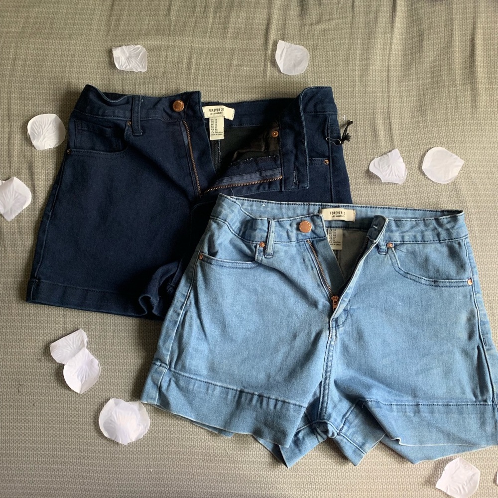 Forever 21 High Waisted Jean Shorts